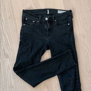 Rag and Bone Ultra Skinny Frayed Hem